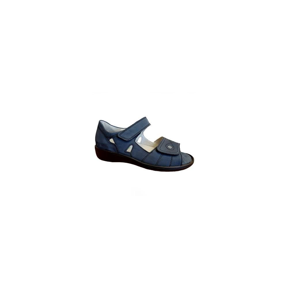 Waldlaufer Hilena Touch Strap Fastening Sandal - Blue - image 001 |ww_colour=blue|ww_order=001|