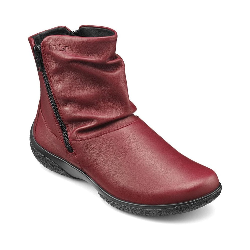 Hotter Whisper Standard Fit Ankle Boot - Red - image 002 |ww_colour=red|ww_order=002|