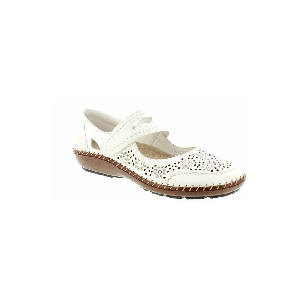 Rieker Cindy Bar Shoe - White - image 001 |ww_colour=white|ww_order=001|
