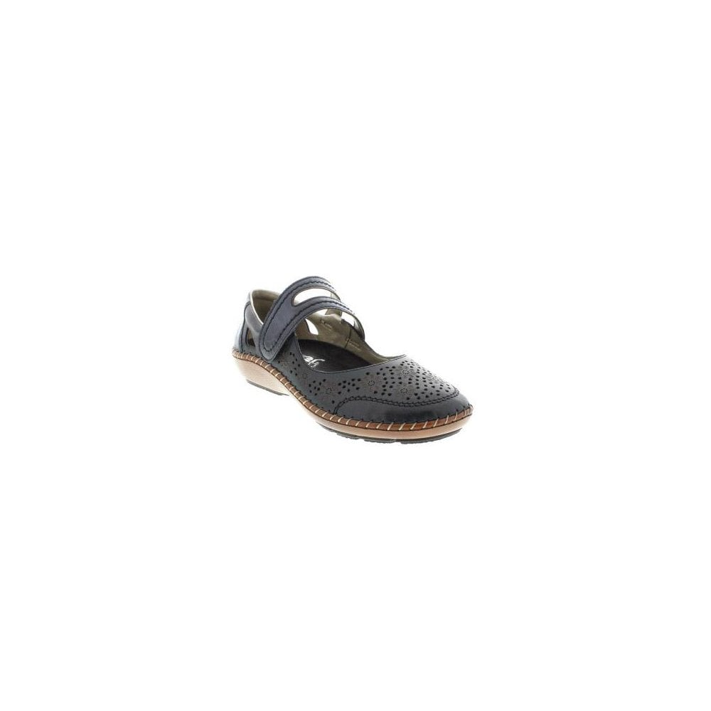 Rieker Cindy Bar Shoe - Blue - image 001 |ww_colour=blue|ww_order=001|