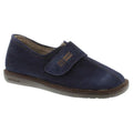 Nordikas Mens Full Suede Slipper with Hook & Loop Fastening - Blue - image 001 |ww_colour=blue|ww_order=001|
