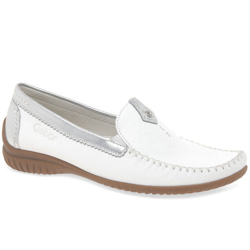 Gabor California Moccasin - White - image 001 |ww_colour=white|ww_order=001|