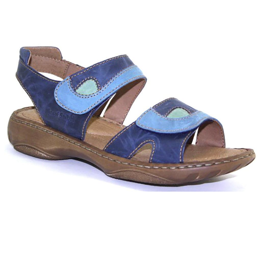 Josef Seibel Debra Hook & Loop Sandal - Blue Multi - image 001 |ww_colour=blue-multi|ww_order=001|