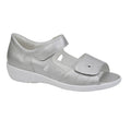 Waldlaufer Kara Hook & Loop Fastening Sandal - Silver - image 001 |ww_colour=silver|ww_order=001|