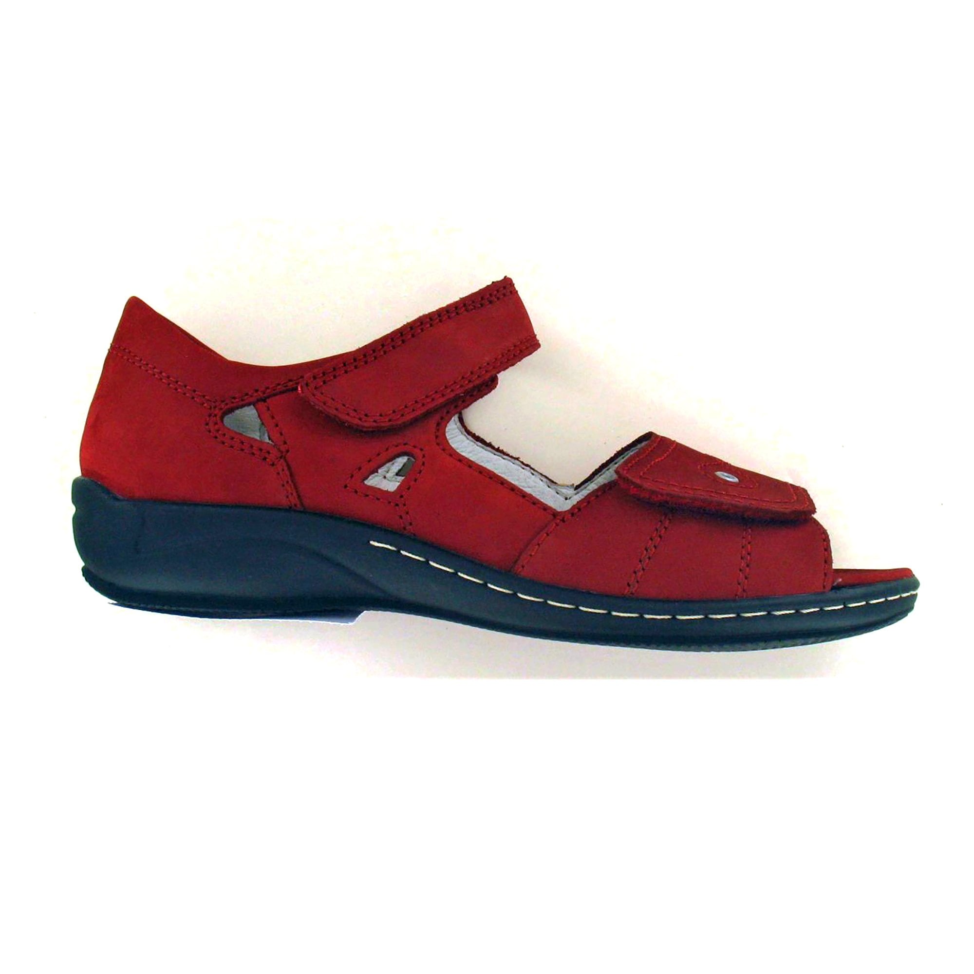 Waldlaufer Hilena Touch Strap Fastening Sandal - Red - image 001 |ww_colour=red|ww_order=001|