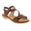 Rieker 659C7 Sling Back Hook & Loop Fastening Sandal - Brown - image 001 |ww_colour=brown|ww_order=001|