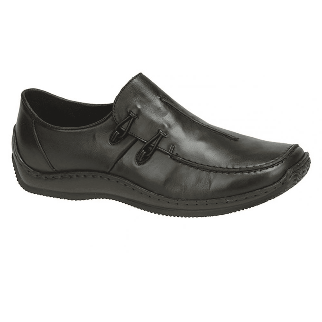 Rieker Celia Leather Shoe - Black - image 001 |ww_colour=black|ww_order=001|
