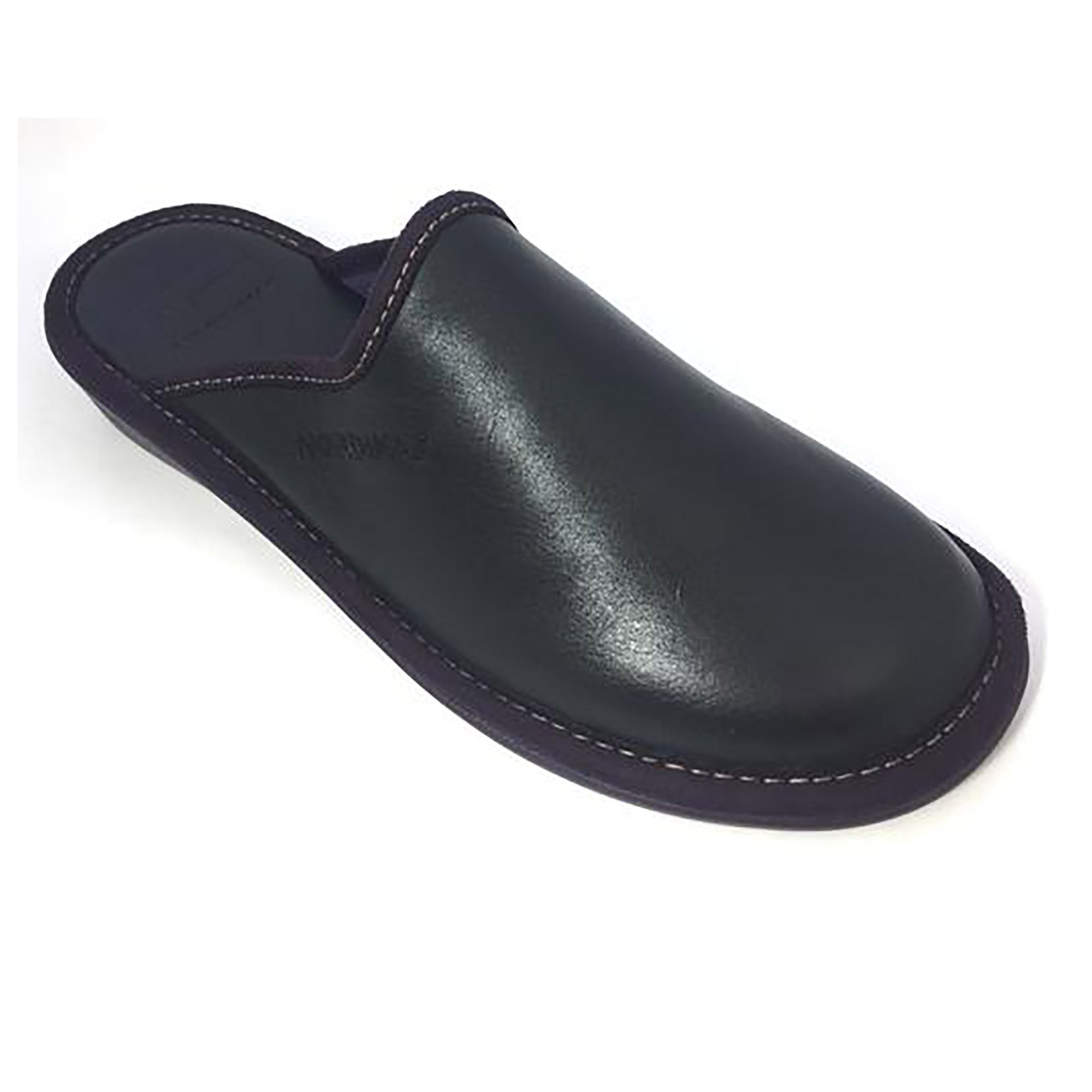 Nordikas Womens 347 Leather Mule Slipper - Negro/Black - image 001 |ww_colour=negro-black|ww_order=001|