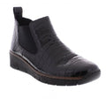 Rieker 53794 Patent Leather Pull On Ankle Boot - Black Croc - image 001 |ww_colour=black-croc|ww_order=001|