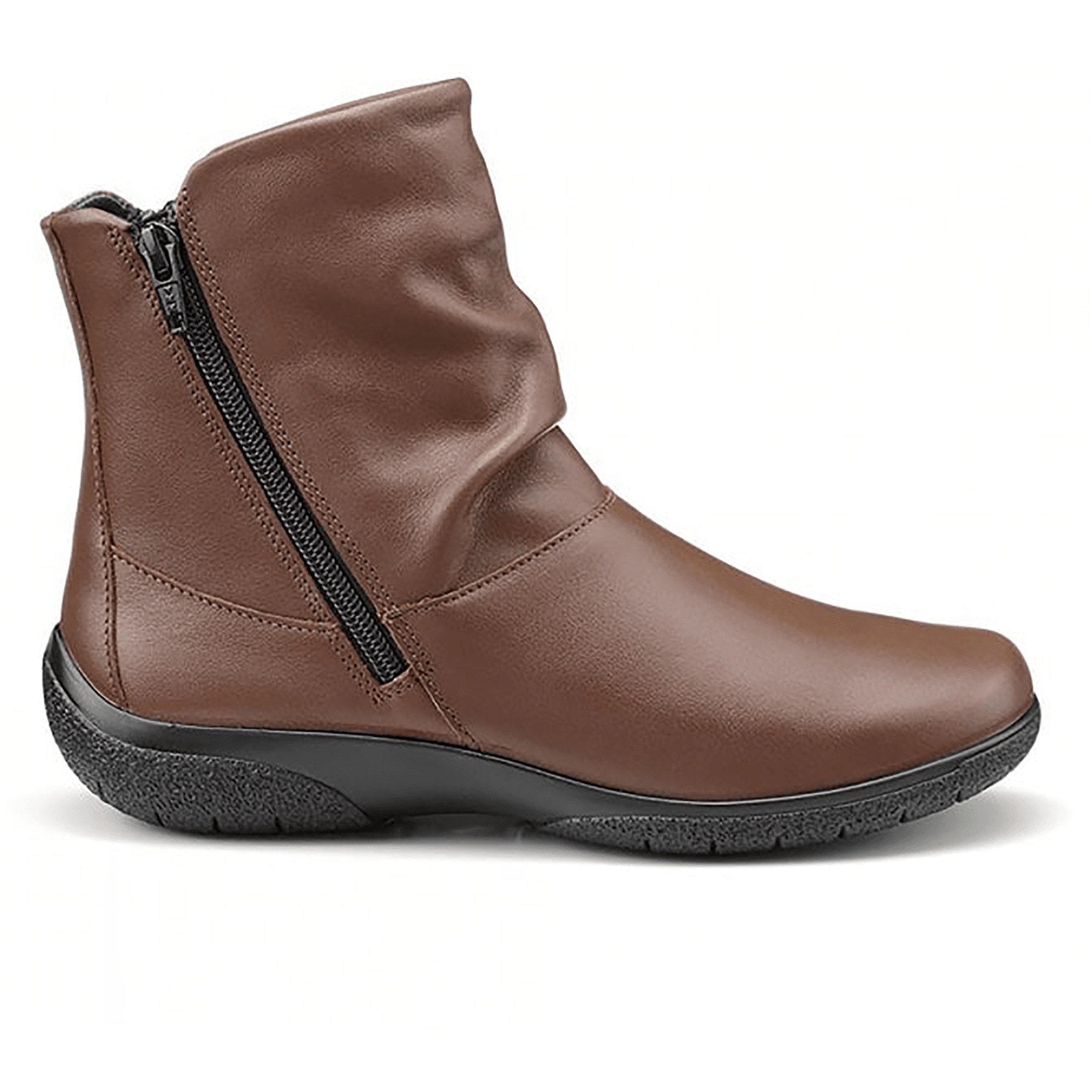 Hotter Whisper Extra Wide Fit Twin-Zip Ankle Boot - Tan - image 001 |ww_colour=tan|ww_order=001|