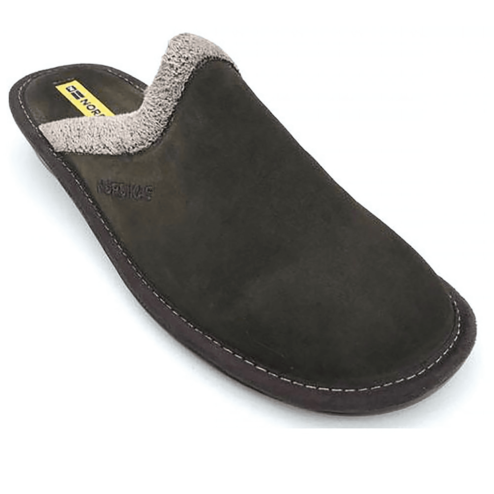 Nordikas Womens 234 Mule Suede Slipper - Khaki - image 001 |ww_colour=khaki|ww_order=001|