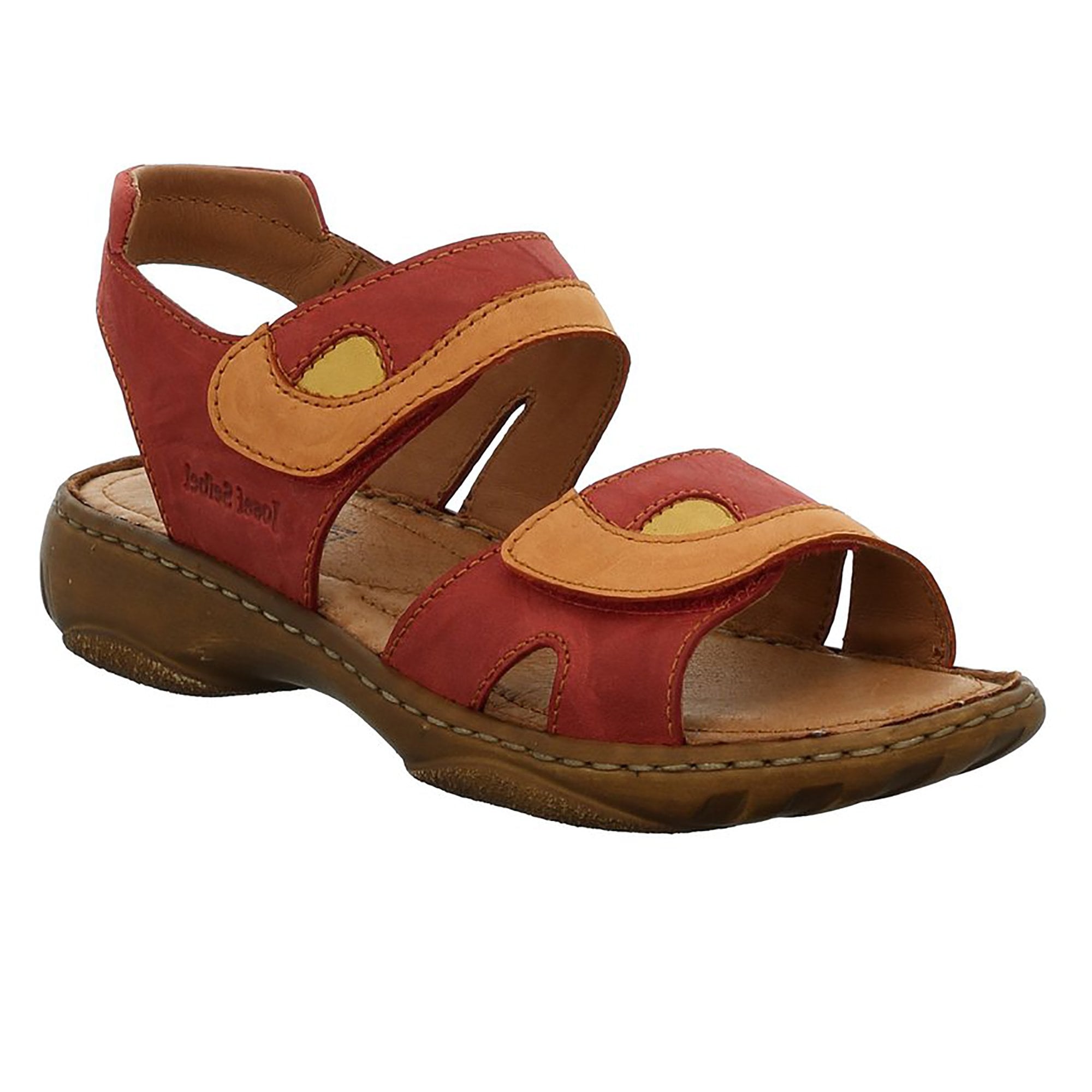 Josef Seibel Debra Hook & Loop Sandal - Hibiscus - image 001 |ww_colour=hibiscus|ww_order=001|