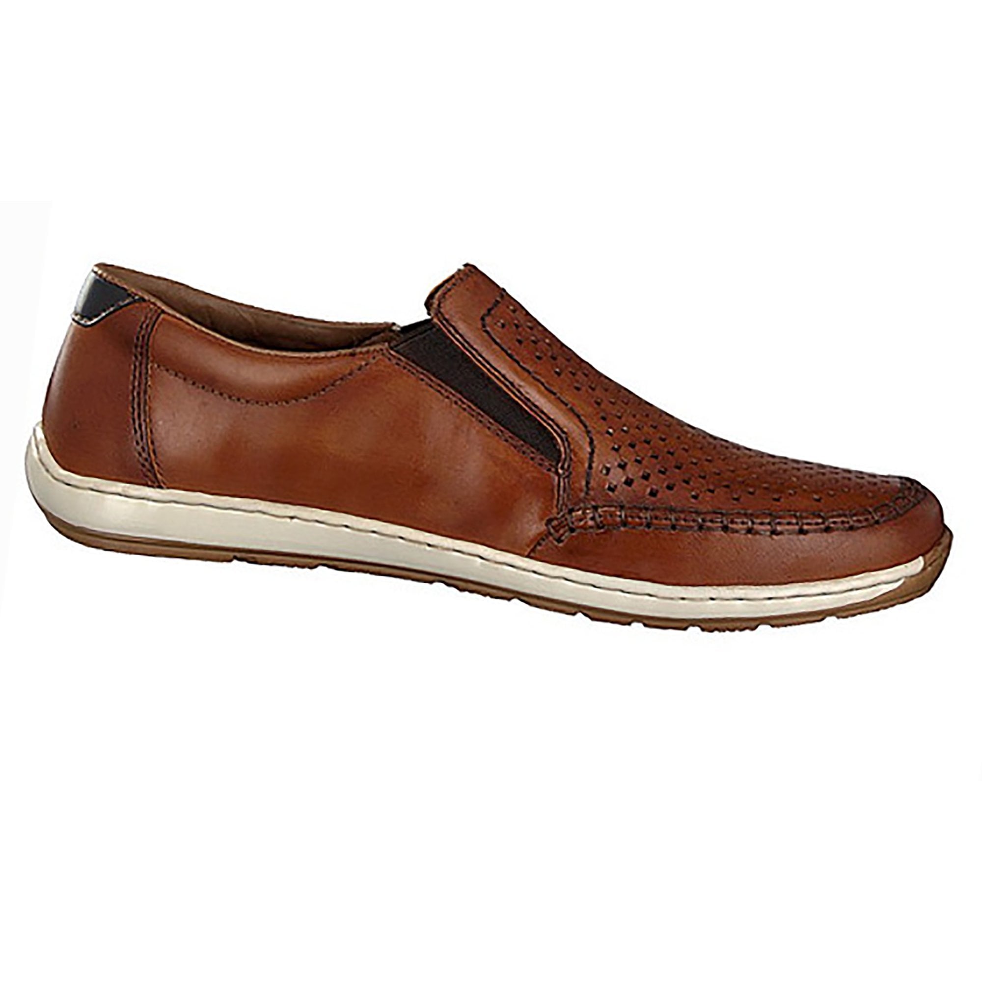 Rieker Slip On Leather Shoe - Brown - image 001 |ww_colour=brown|ww_order=001|