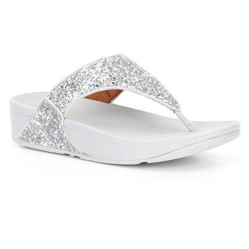 Fitflop Lulu Glitter Toe-Post Sandals - Silver - image 001 |ww_colour=silver|ww_order=001|