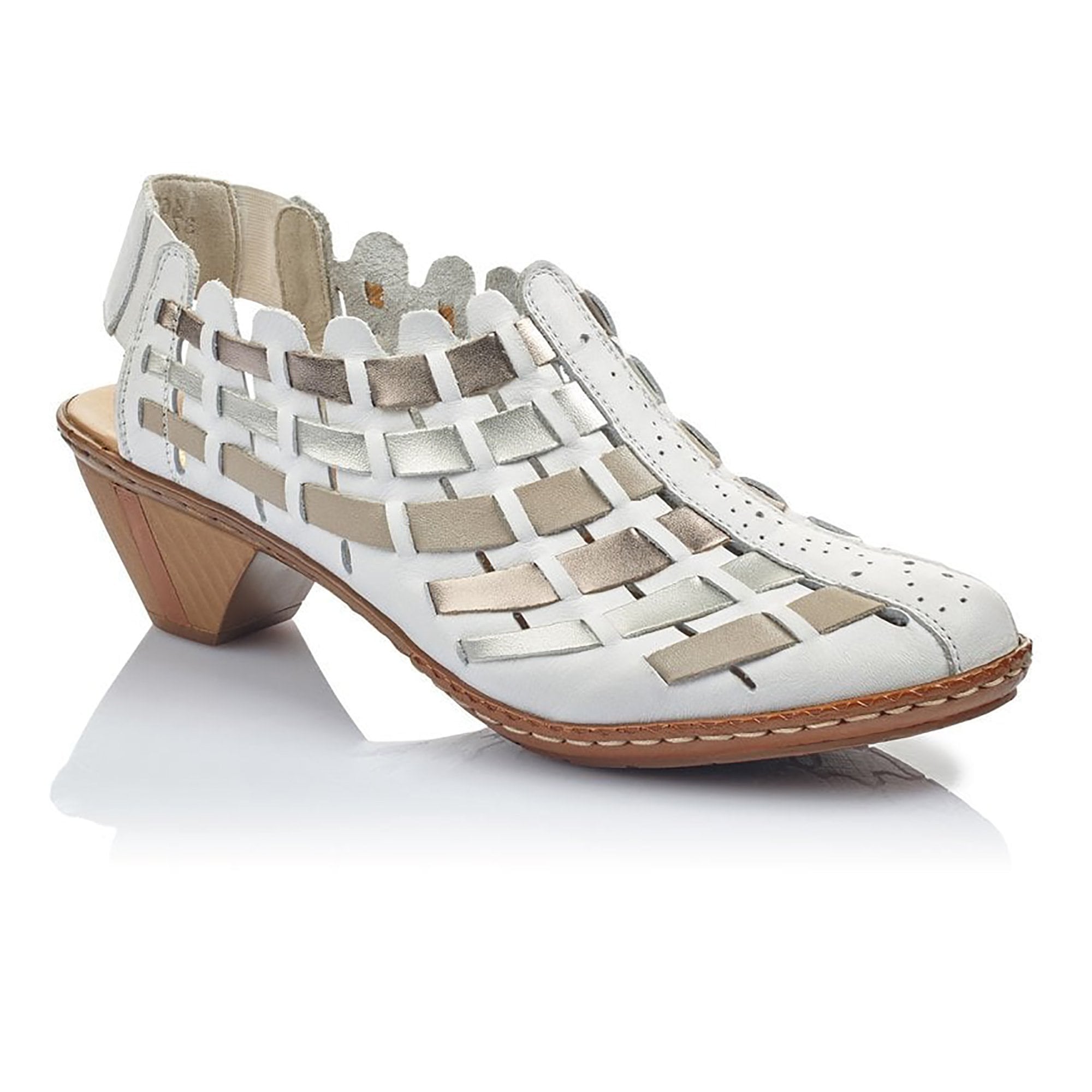 Rieker Sina Slip on Shoe - White - image 001 |ww_colour=white|ww_order=001|