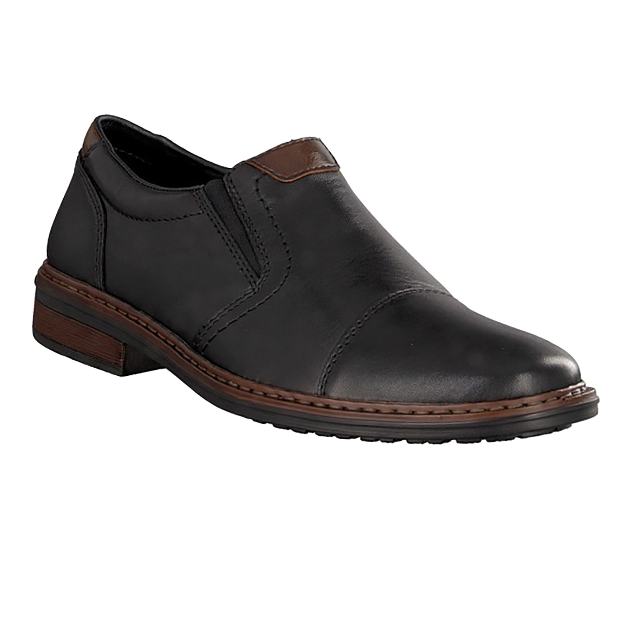 Rieker Slip On Shoe - Black - image 001 |ww_colour=black|ww_order=001|