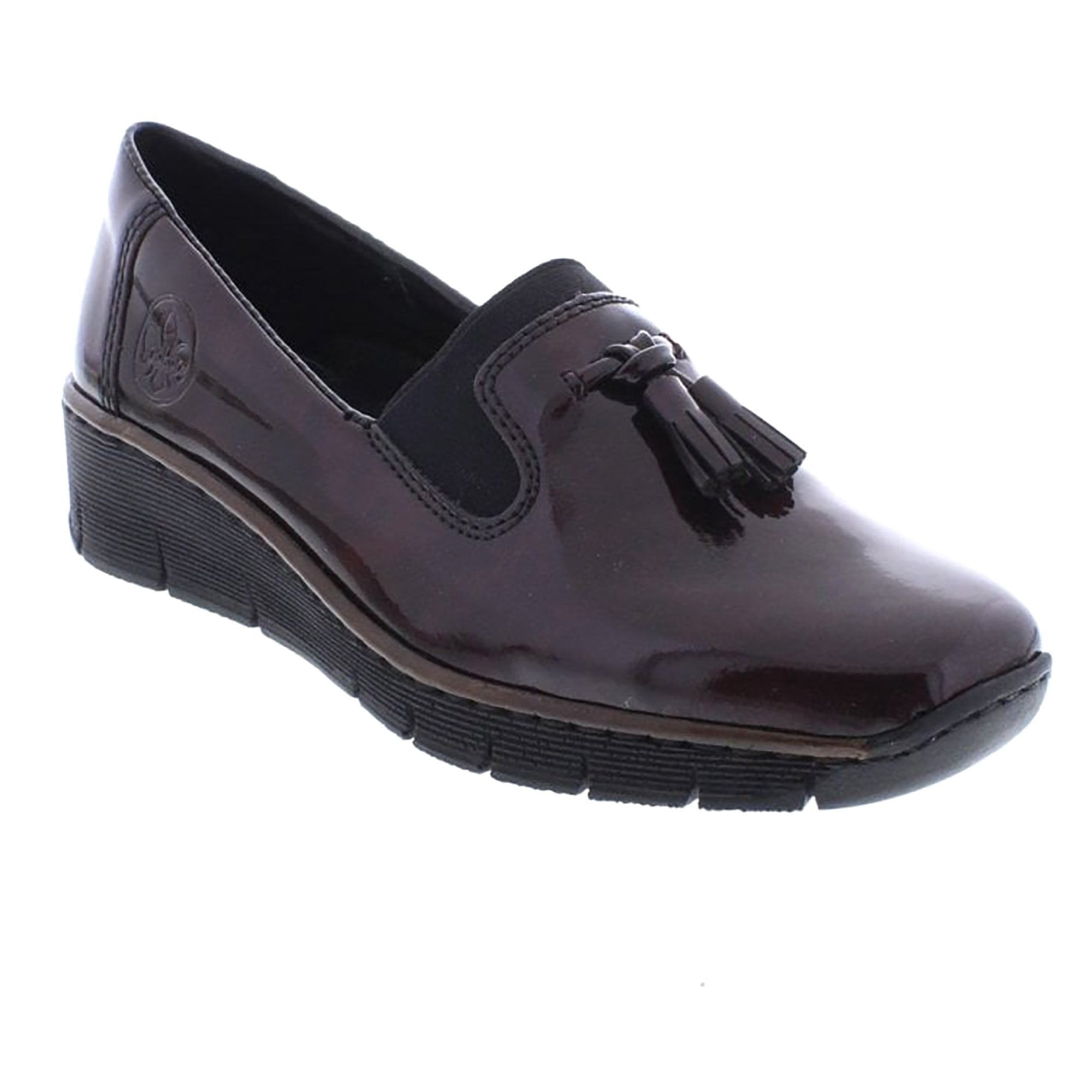 Rieker 53751 Moccasin Shoe - Burgundy - image 001 |ww_colour=burgundy|ww_order=001|
