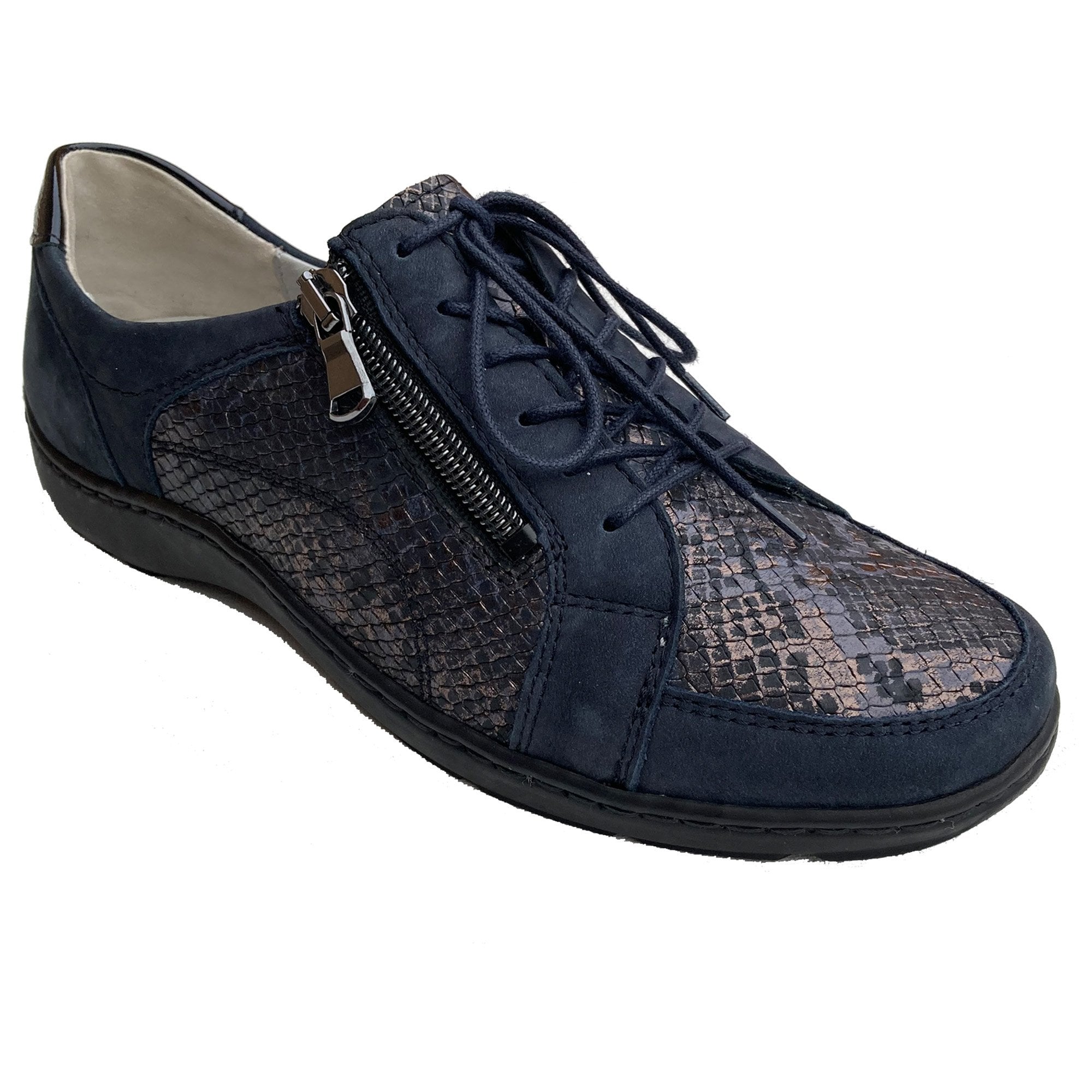 Waldlaufer Henni Lace Up Shoe - Marino - image 001 |ww_colour=marino|ww_order=001|