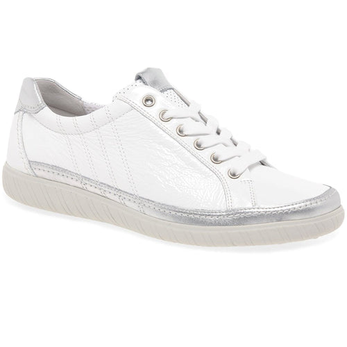 Gabor Amulet Trainer Style Shoe - White Patent - image 001 |ww_colour=white-patent|ww_order=001|