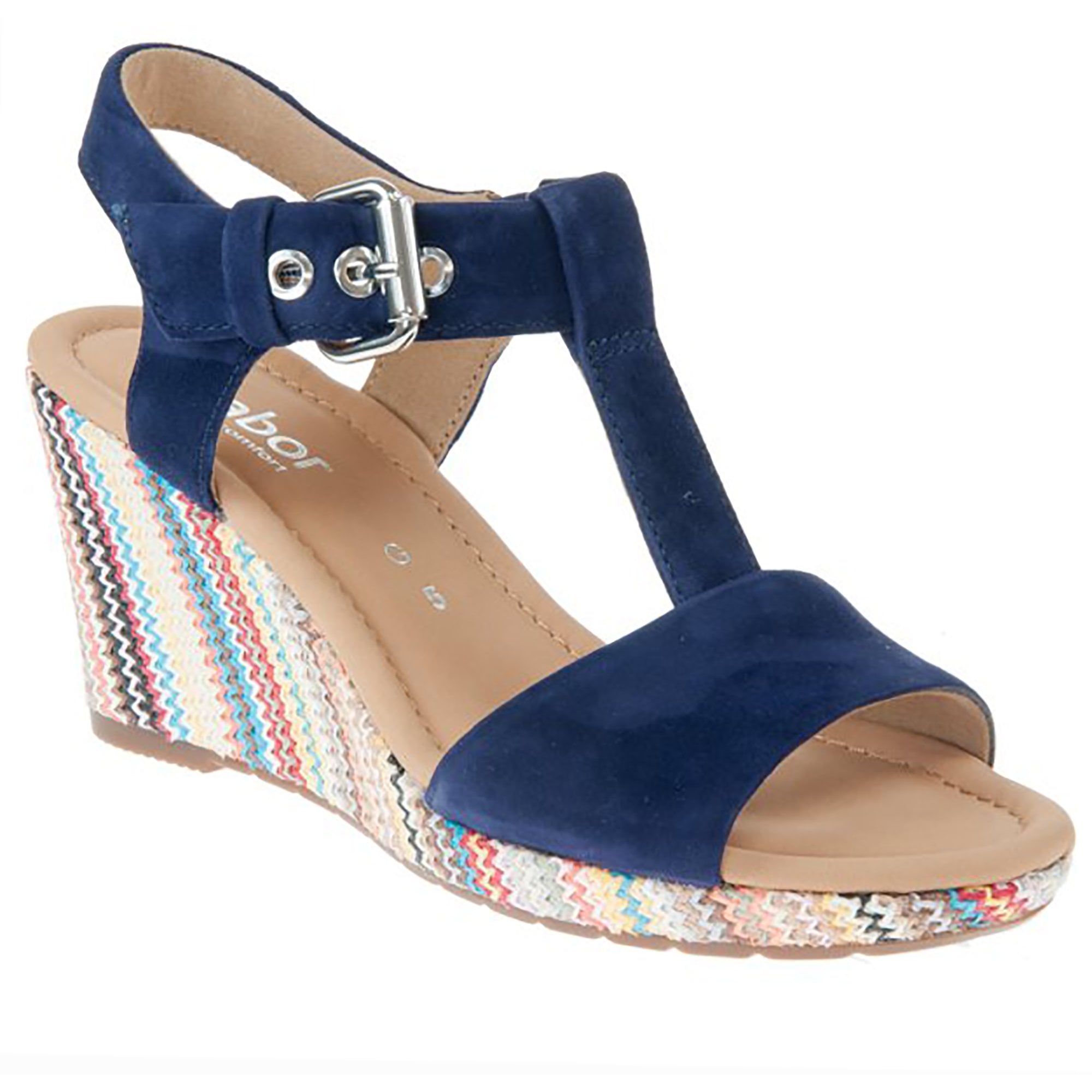Gabor Karen Wedge Sandal - Bluette - image 001 |ww_colour=bluette|ww_order=001|