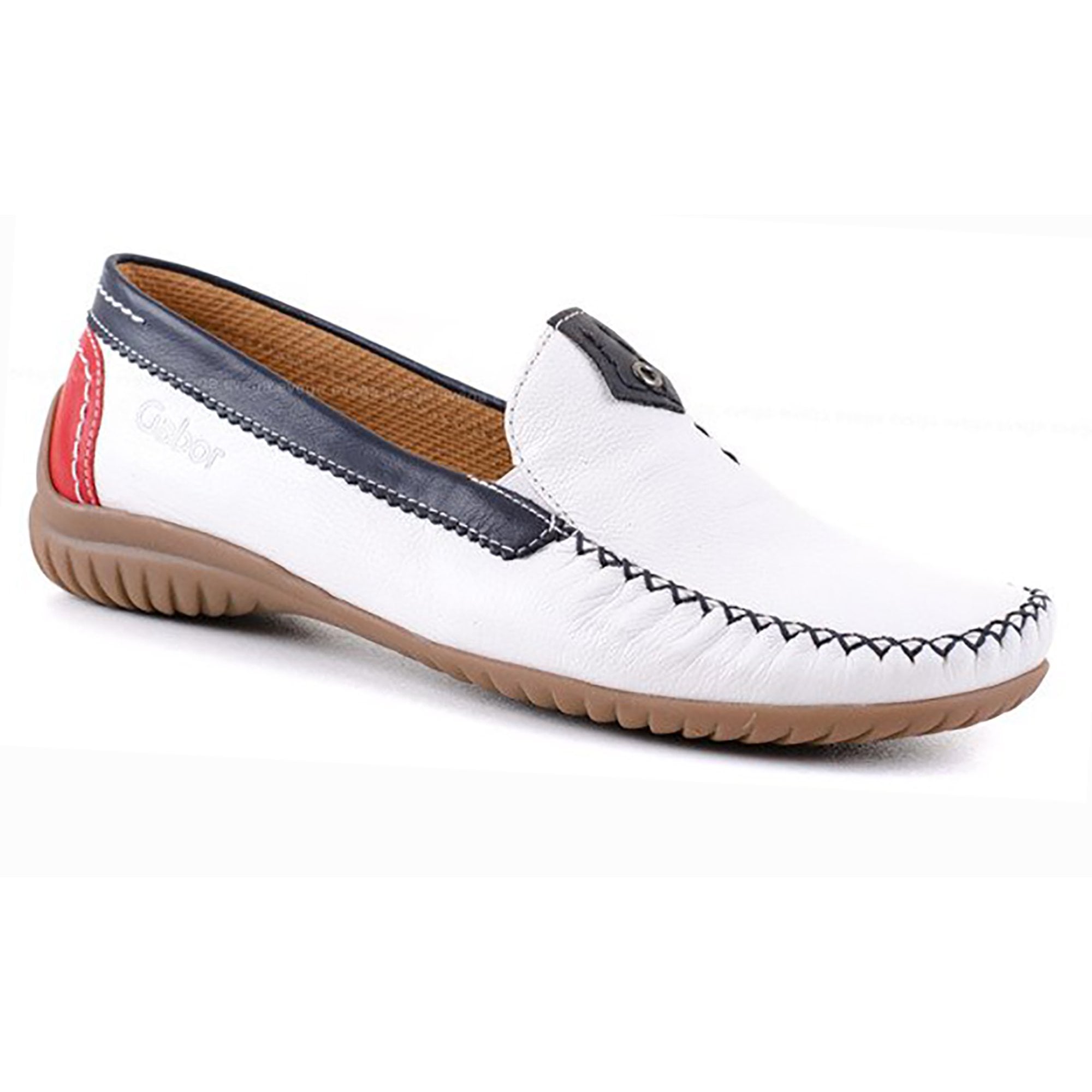 Gabor California Moccasin - White Combi - image 001 |ww_colour=white-combi|ww_order=001|