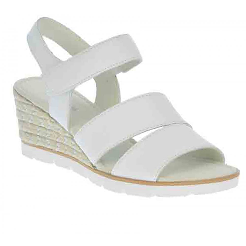 Gabor Poet Wedge Sandal - White - image 001 |ww_colour=white|ww_order=001|