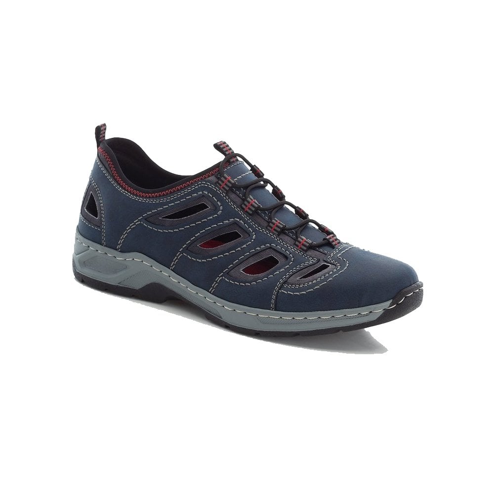 Rieker Casual Slip On Shoe - Blue - image 001 |ww_colour=blue|ww_order=001|
