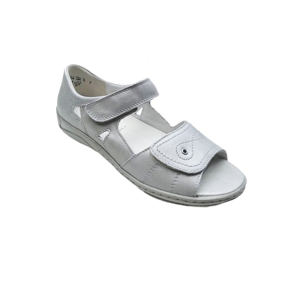 Waldlaufer Hilena Touch Strap Fastening Sandal - Grey - image 001 |ww_colour=grey|ww_order=001|
