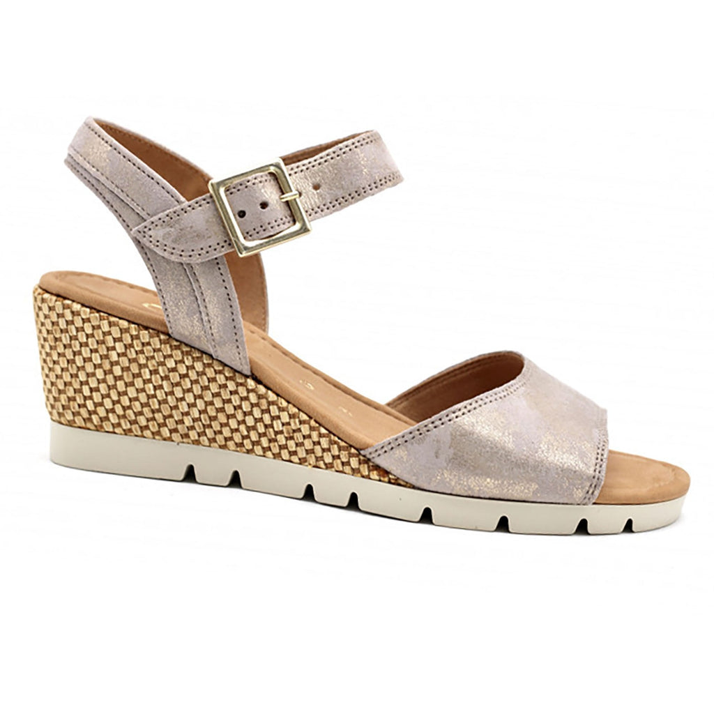 Gabor Nieve Wedge Heel Sandal - Muschel - image 001 |ww_colour=muschel|ww_order=001|