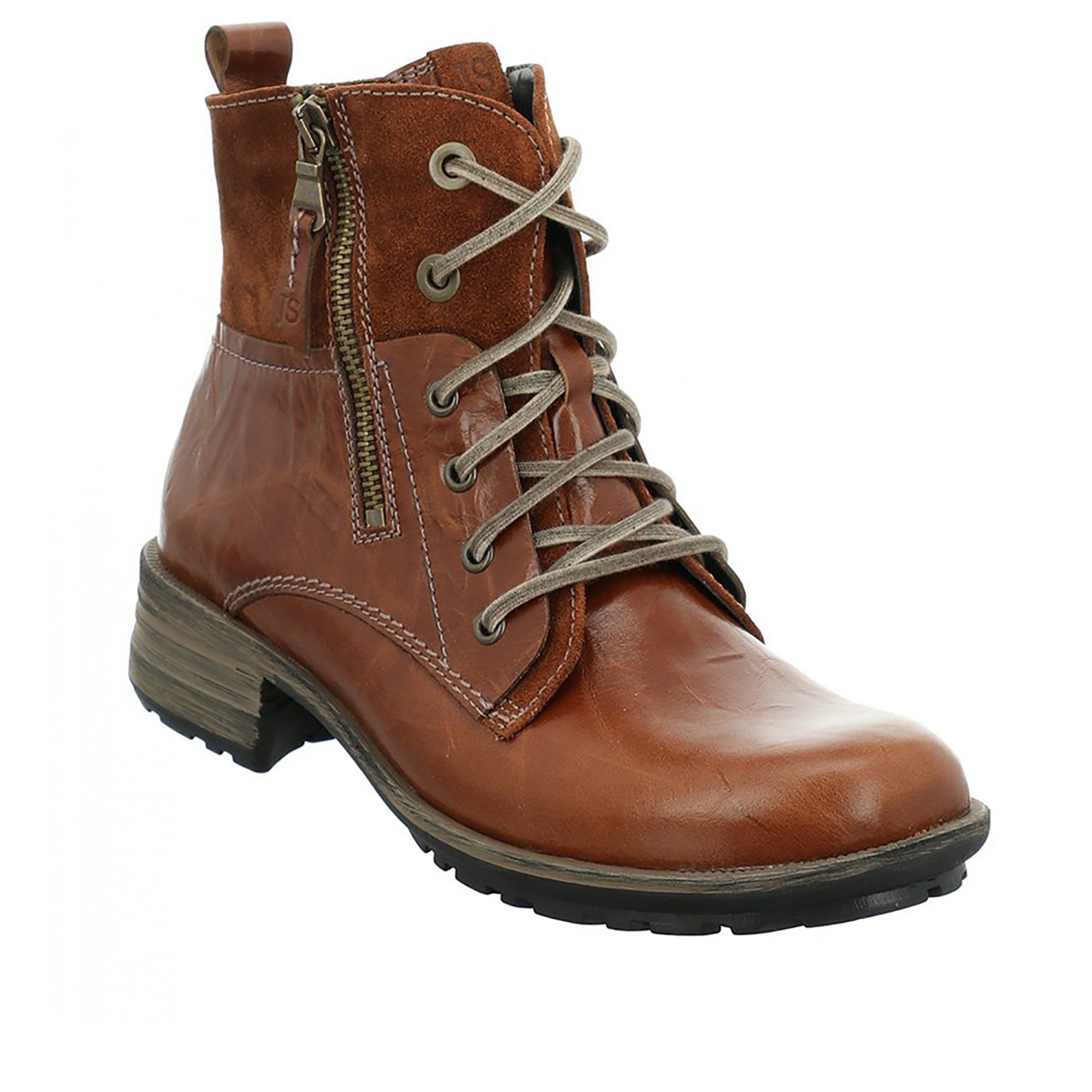 Josef Seibel Sandra 91 Zip/Lace Up Ankle Boot - Brandy - image 001 |ww_colour=brandy|ww_order=001|