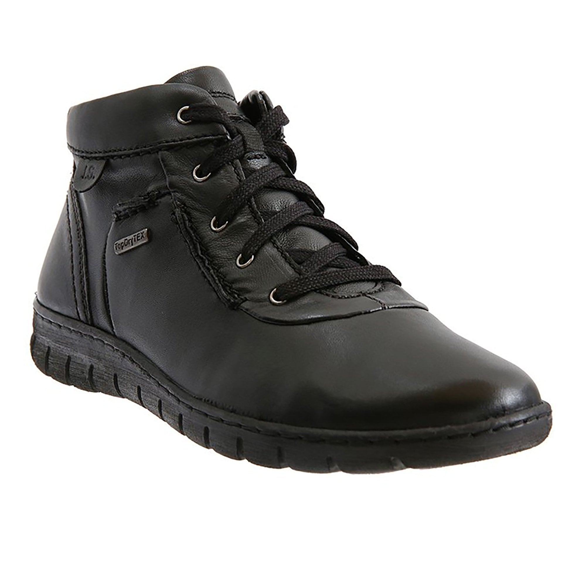Josef Seibel Steffi 53 Lace Up Water Resistant Boot - Black Leather - image 001 |ww_colour=black-leather|ww_order=001|