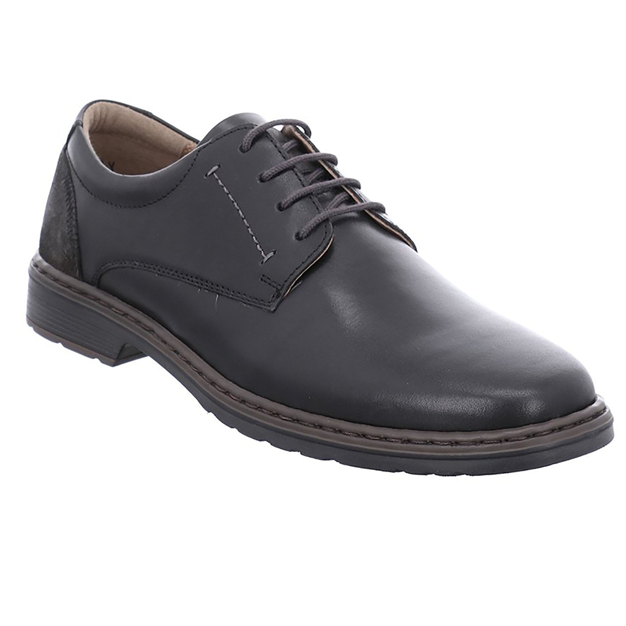 Josef Seibel Alastair 01 K Fit Lace Up Wide Fit Shoe - Black - image 001 |ww_colour=black|ww_order=001|