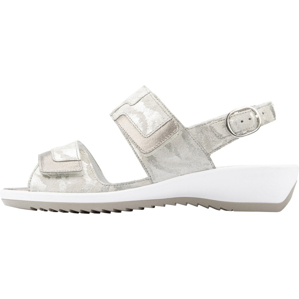 Waldlaufer Ginger Sandal with 3 Adjustable Fastenings - Perl lightgold perl - image 005 |ww_colour=perl-lightgold-perl|ww_order=005|