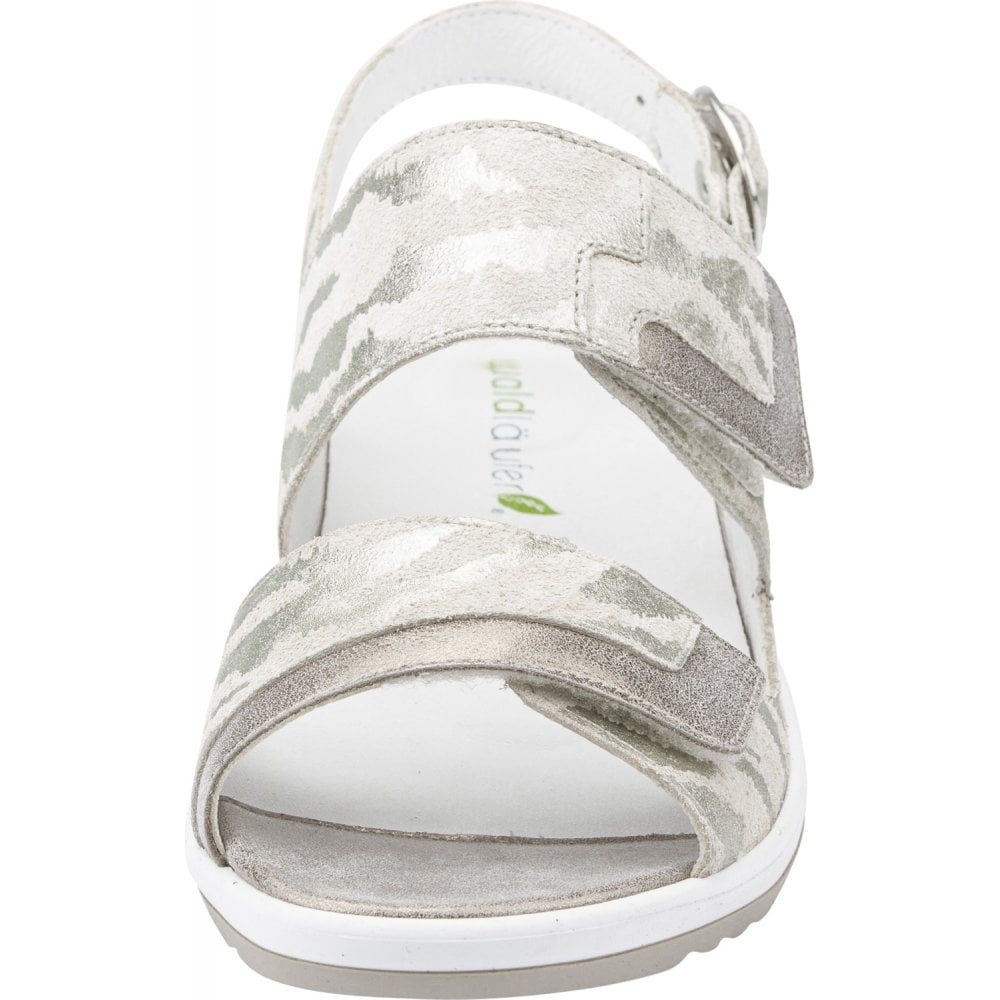 Waldlaufer Ginger Sandal with 3 Adjustable Fastenings - Perl lightgold perl - image 003 |ww_colour=perl-lightgold-perl|ww_order=003|