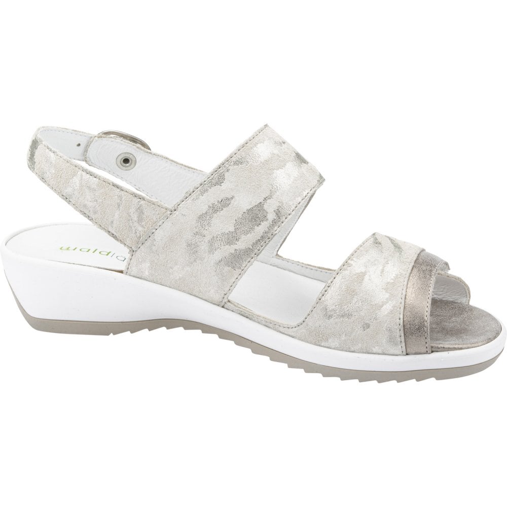 Waldlaufer Ginger Sandal with 3 Adjustable Fastenings - Perl lightgold perl - image 002 |ww_colour=perl-lightgold-perl|ww_order=002|