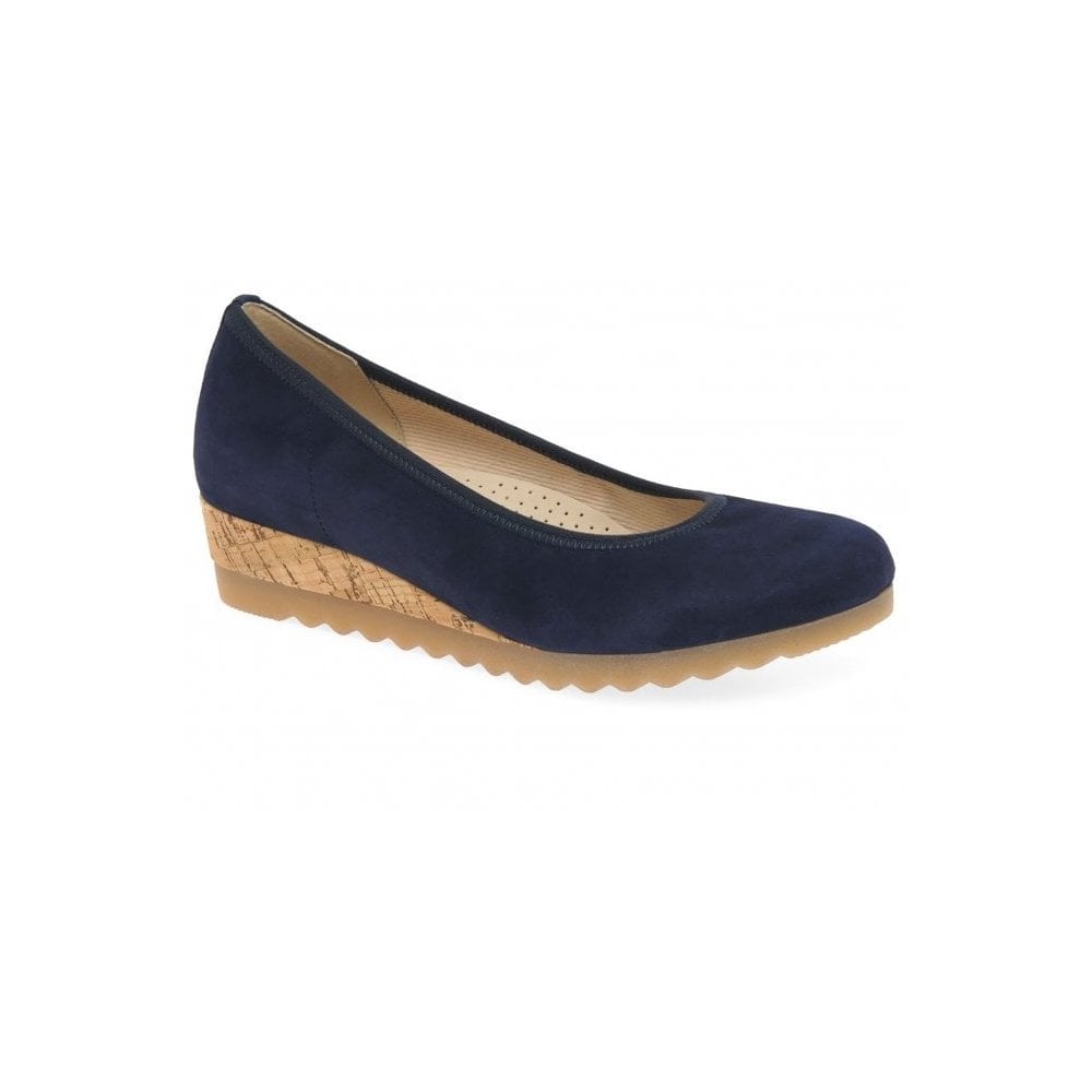 Gabor Epworth Wedge Ballerina - Dark Blue - image 001 |ww_colour=dark-blue|ww_order=001|