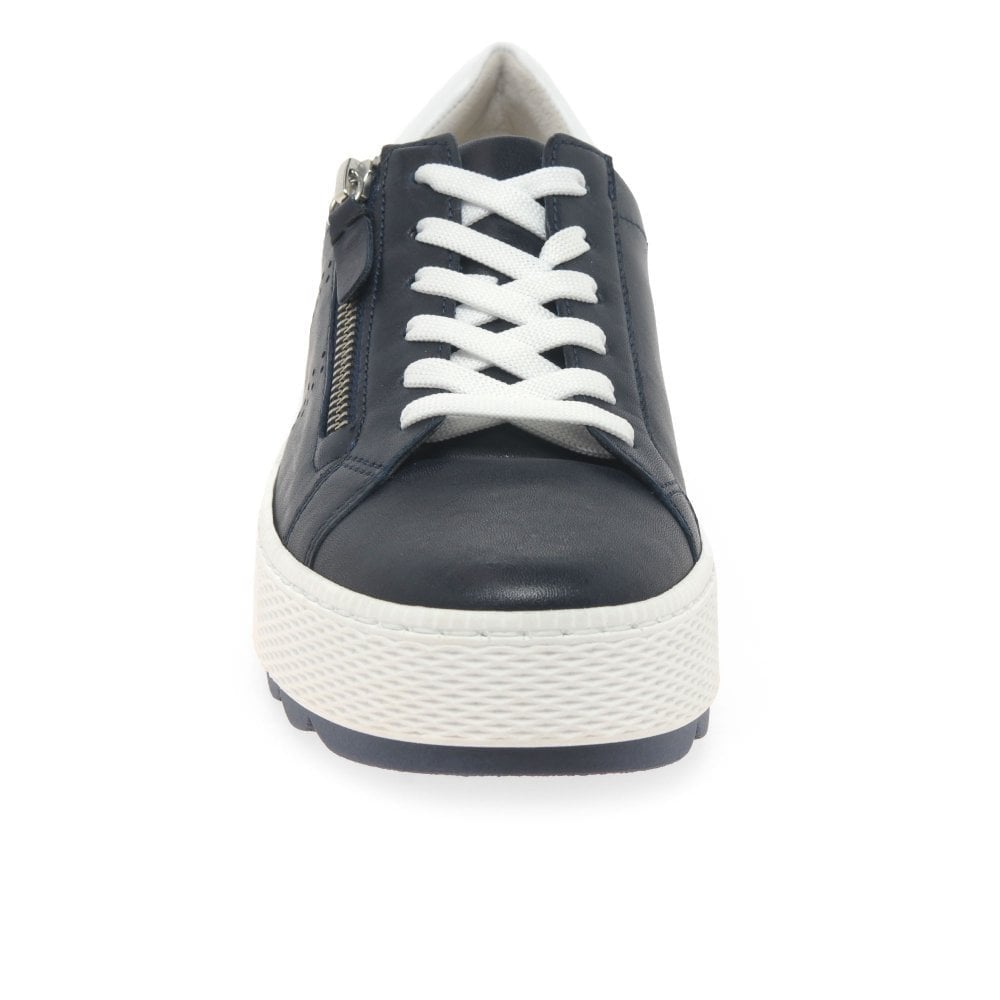 Gabor Quench - Casual Leather Lace Up/Zip Shoe - Midnight - image 004 |ww_colour=midnight|ww_order=004|