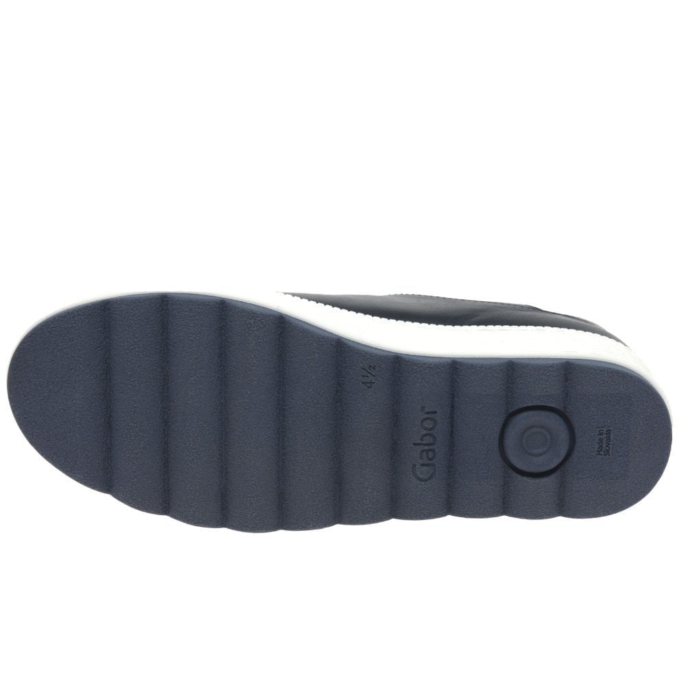 Gabor Quench - Casual Leather Lace Up/Zip Shoe - Midnight - image 006 |ww_colour=midnight|ww_order=006|