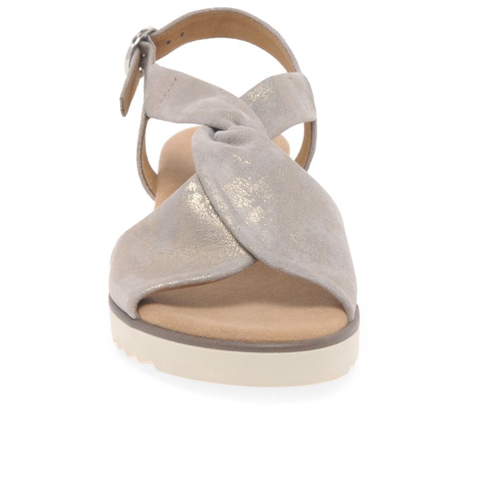 Gabor Rich Low Wedge Sandal - Caruso Metallic Muschel - image 003 |ww_colour=caruso-metallic-muschel|ww_order=003|