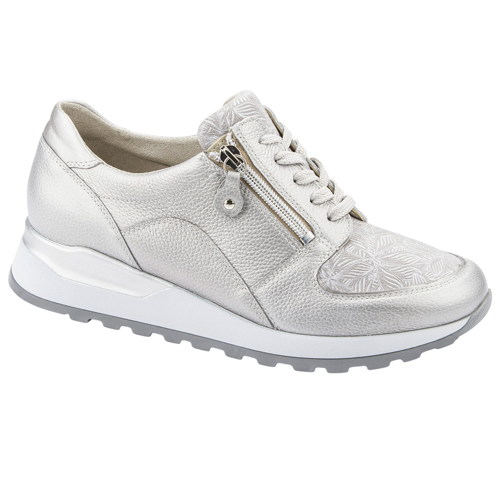 Waldlaufer Hiroko Lace Up & Zip Fastening - Taupe - image 001 |ww_colour=taupe|ww_order=001|