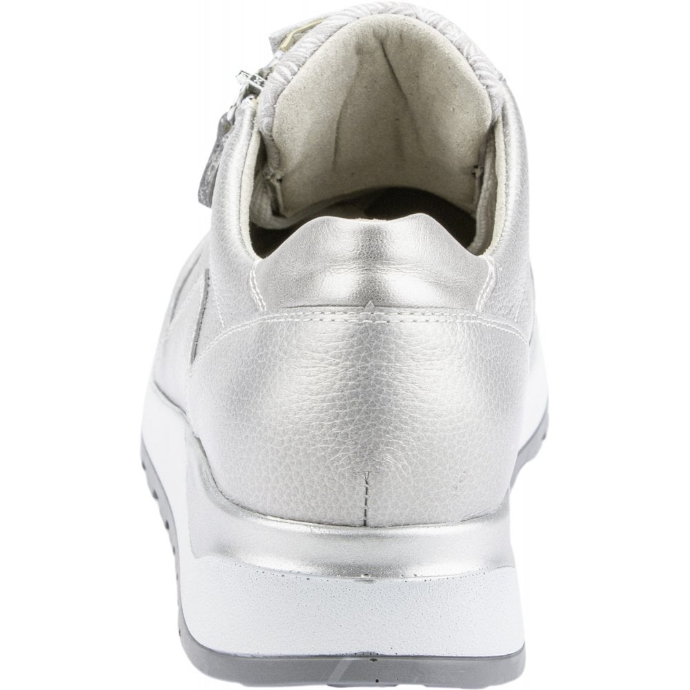 Waldlaufer Hiroko Lace Up & Zip Fastening - Taupe - image 002 |ww_colour=taupe|ww_order=002|