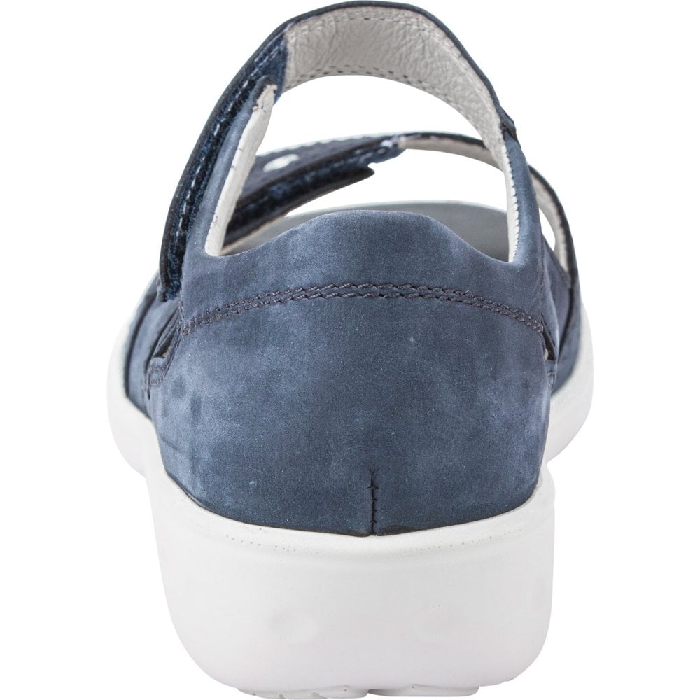 Waldlaufer Kara Hook & Loop Fastening Sandal - Marino - image 005 |ww_colour=marino|ww_order=005|