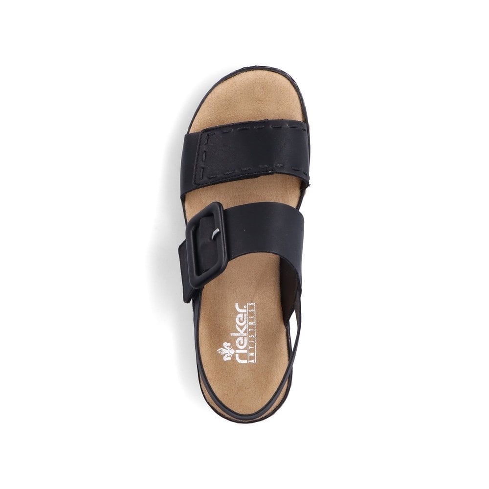 Rieker 62950 Hook & Loop Fastening Sandals - Black - image 005 |ww_colour=black|ww_order=005|