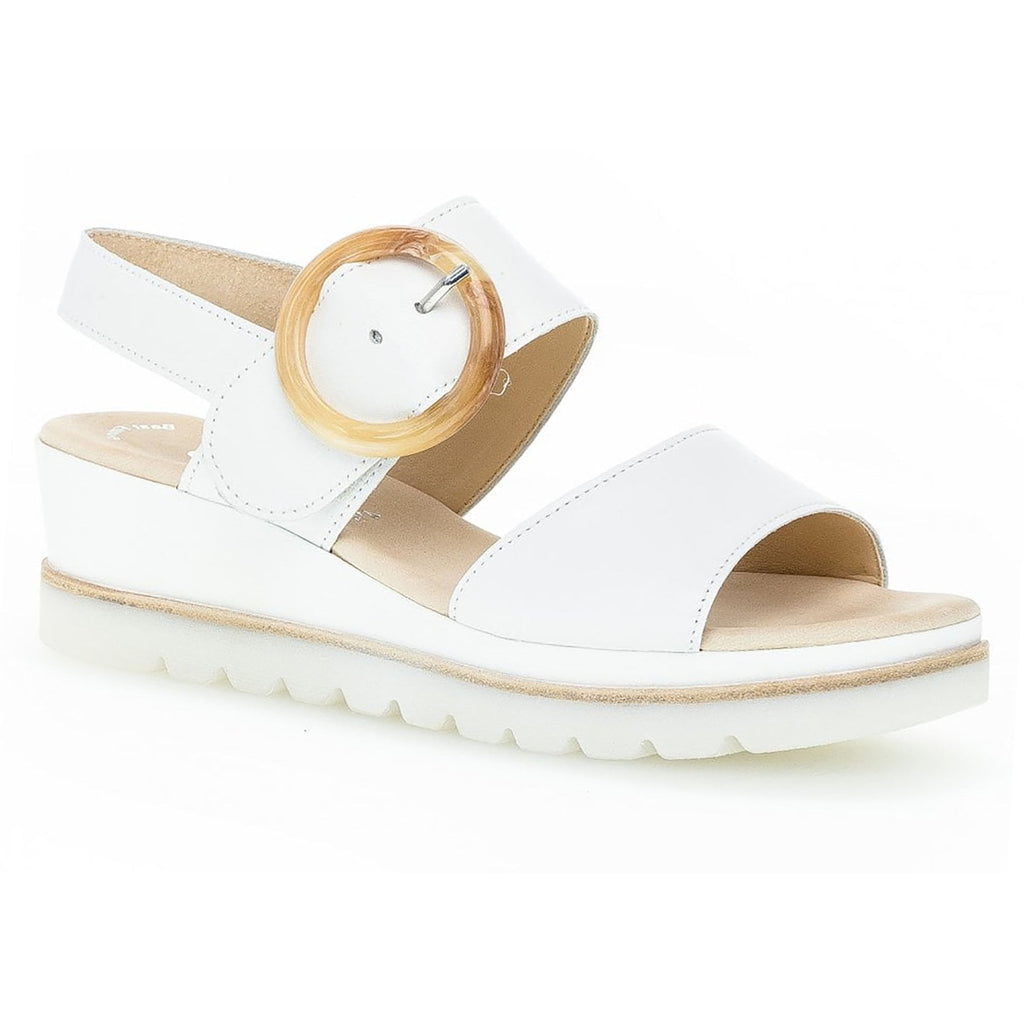 Gabor Yeo Wedge Sandal - White - image 001 |ww_colour=white|ww_order=001|
