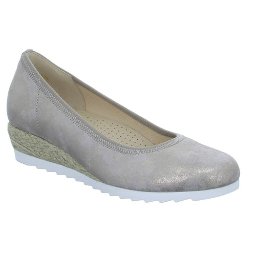Gabor Epworth Wedge Ballerina - Caruso Metallic Muschel - image 001 |ww_colour=caruso-metallic-muschel|ww_order=001|