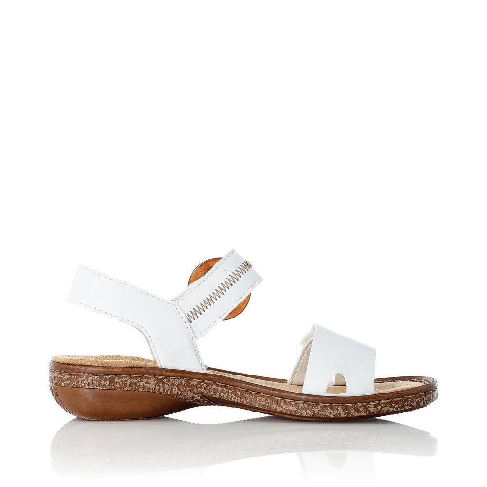 Rieker Hook & Loop Fastening Sandals - White - image 003 |ww_colour=white|ww_order=003|