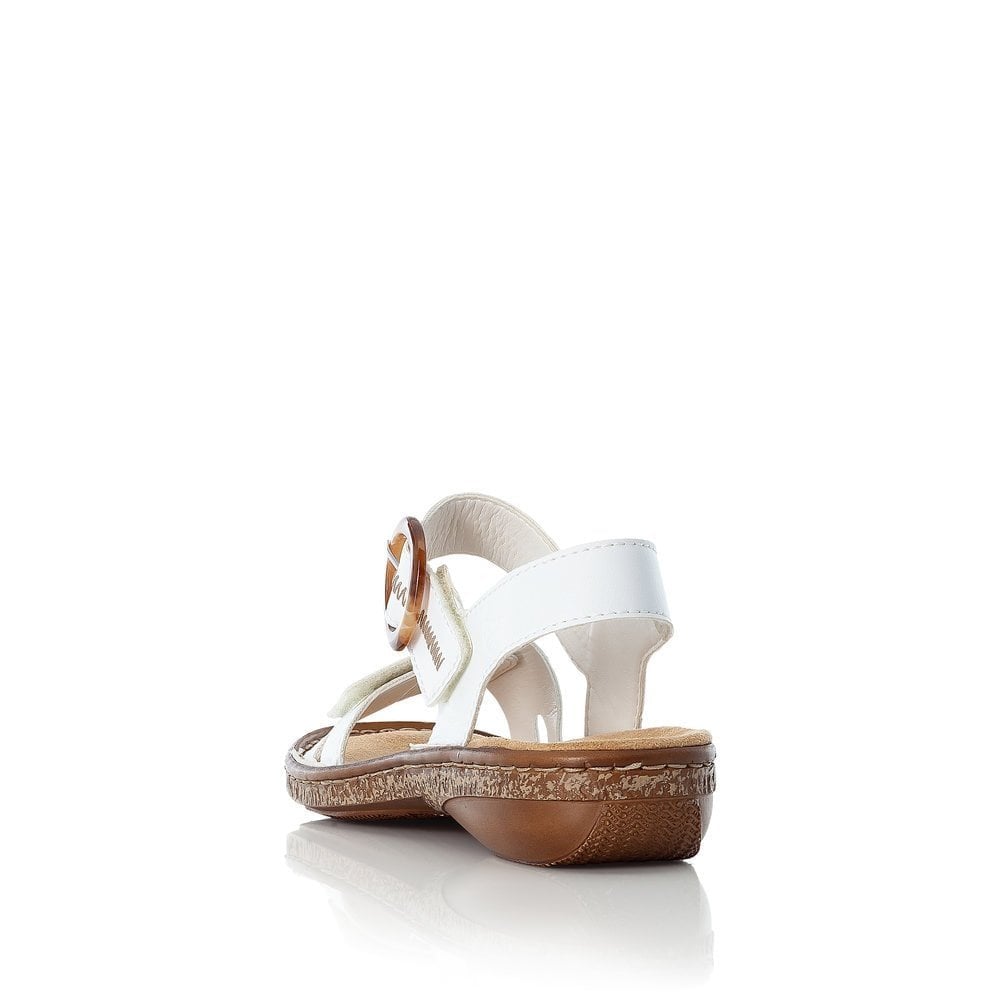 Rieker Hook & Loop Fastening Sandals - White - image 004 |ww_colour=white|ww_order=004|