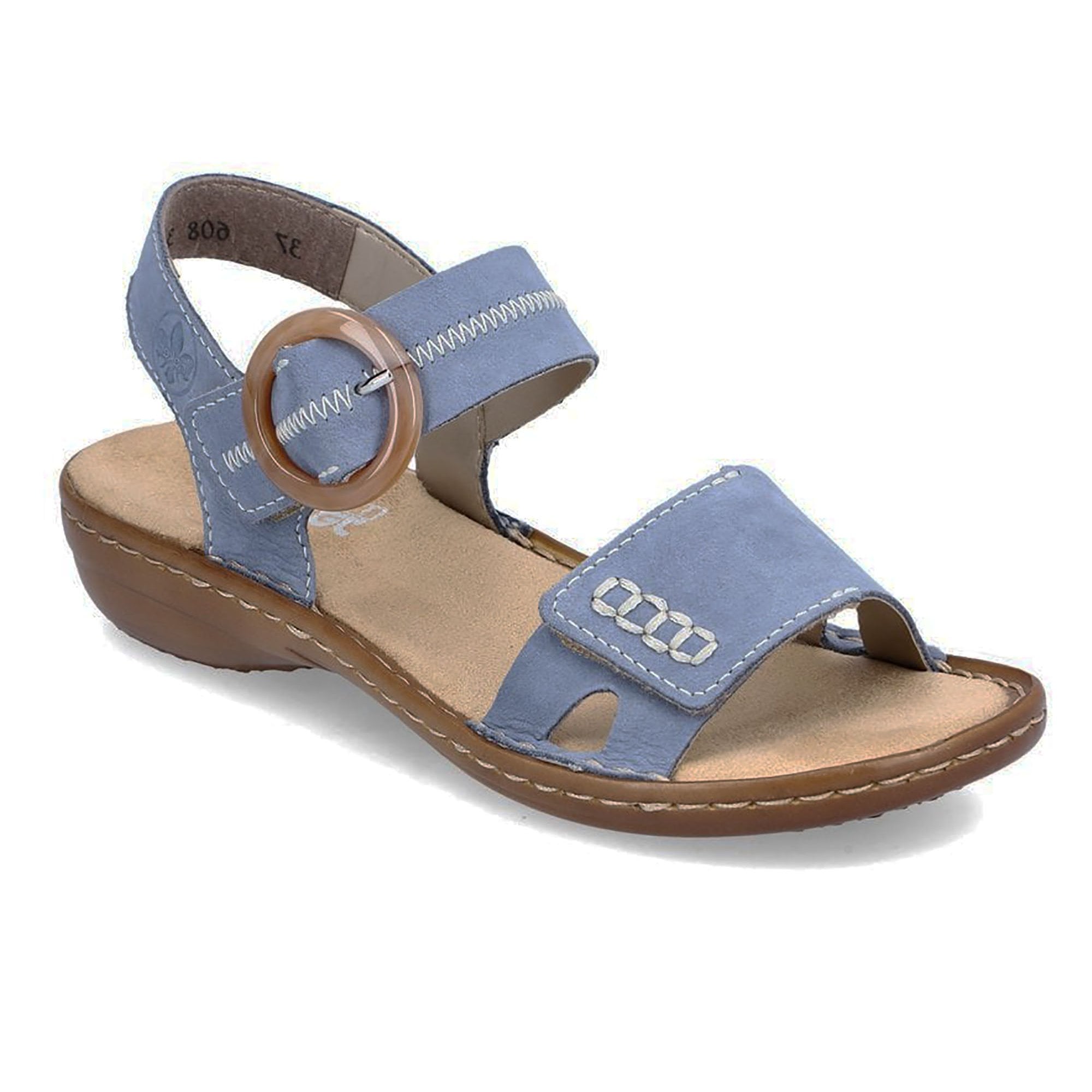 Rieker Sandal with hook and loop fastening - Blue - image 001 |ww_colour=blue|ww_order=001|