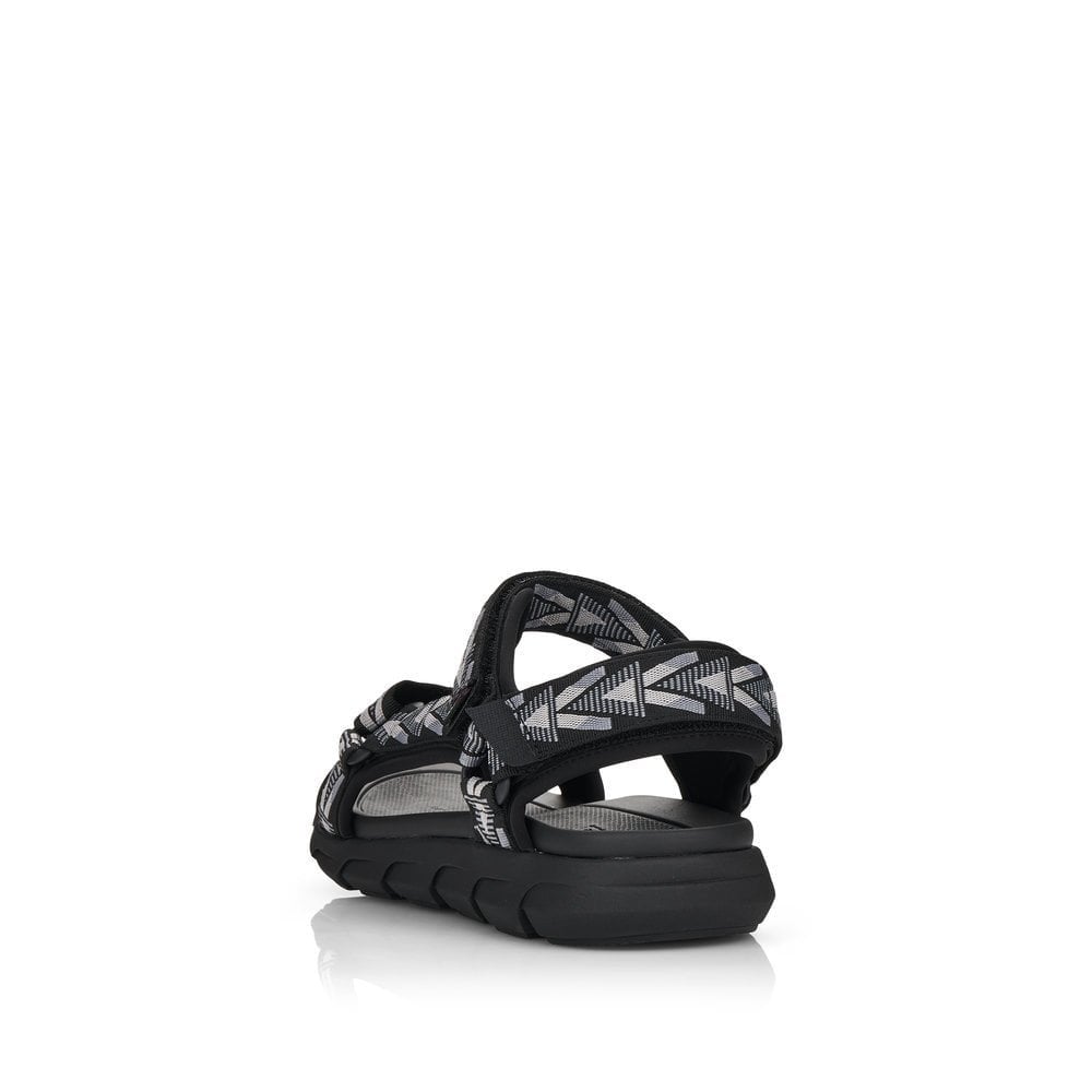 Rieker Adjustable Sandal - Black Multi - image 003 |ww_colour=black-multi|ww_order=003|