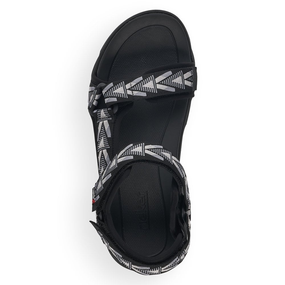 Rieker Adjustable Sandal - Black Multi - image 004 |ww_colour=black-multi|ww_order=004|